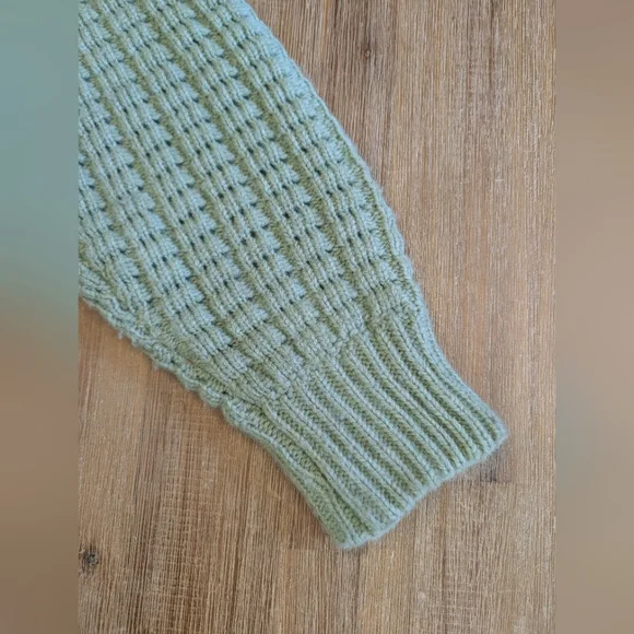 RETROFETE DORINDA Wool Blend Round Neck Sweater In Sage Size S - Picture 11 of 14